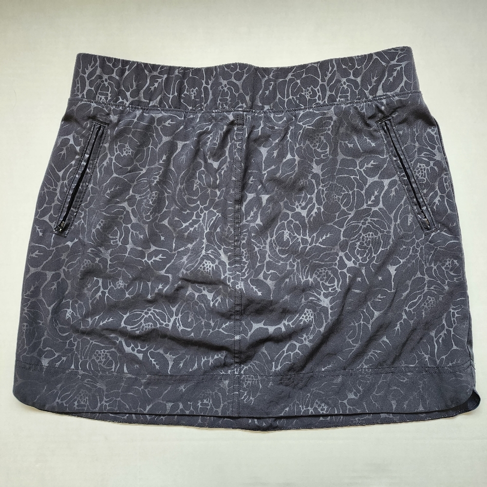 Orvis Skort Embossed Travel Hiking Stretch Activewear Skirt With Shorts